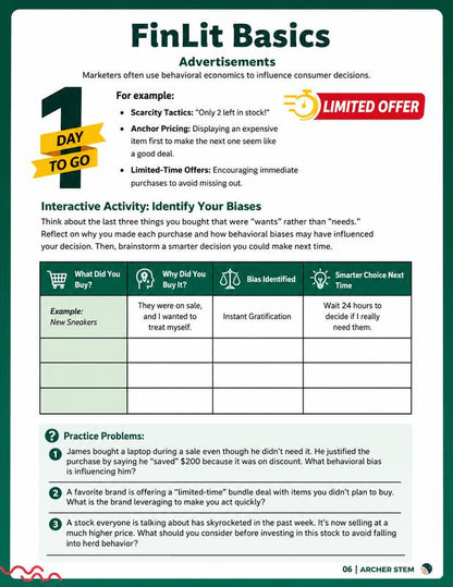 Financial Literacy Workbook